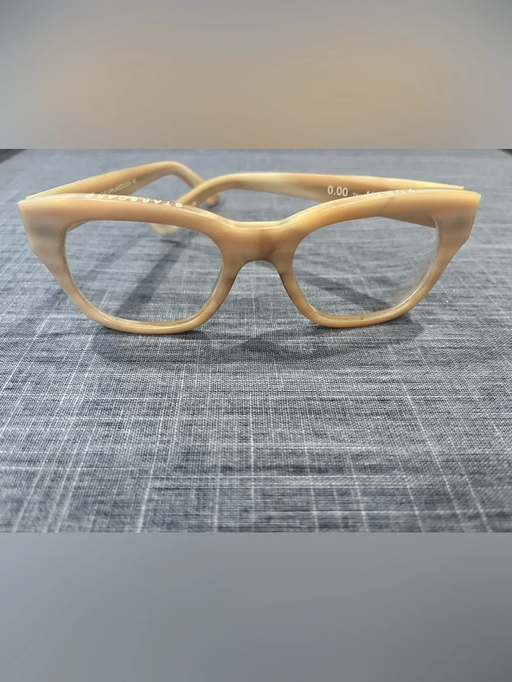 Neutral Beige Cat-Eye Reading Glasses